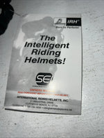 New Women’s Black IRH English Riding Helmet. 108717 Large. 12-86