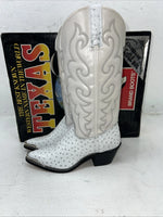 New Women’s White Texas Brand Cowboy Boots. 4207 6 M. 20-108