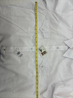 New Men’s ELY Cattleman White Long Sleeve Pearl Snap 16.5 X 36 Large AA-70