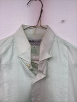 New Wayne Scott Green Long Sleeve Button Up English Shirt Small LL-69