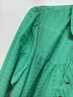 New Women’s Dickson Jenkins Green Long Sleeve Pearl Snap Size 34 MM-94