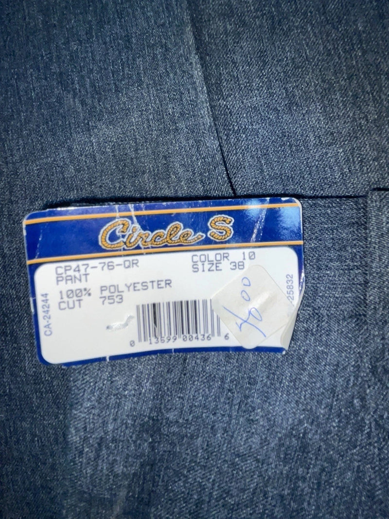 New Vintage Gray Circle S Polyester Pants #CP4776 XX-75