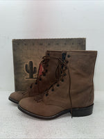 New Men’s Brown Lace Up Laredo Cowboy Boots. 1225 7.5 7 1/2 E E. 1-60