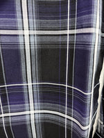 New Kids ELY Cattleman Purple Plaid Long Sleeve Pearl Snap Medium DD-28