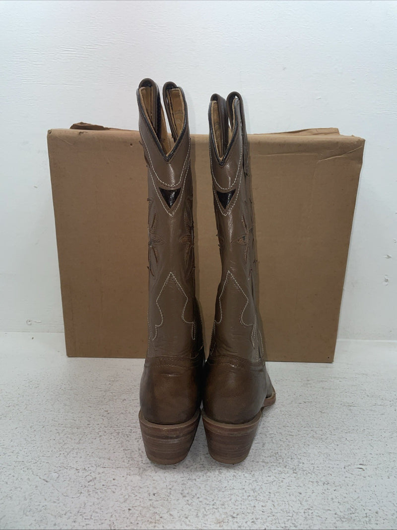 New Women’s Brown Miss Capezio Cowboy Boots. L 801 7.5 7 1/2 M. 2-112