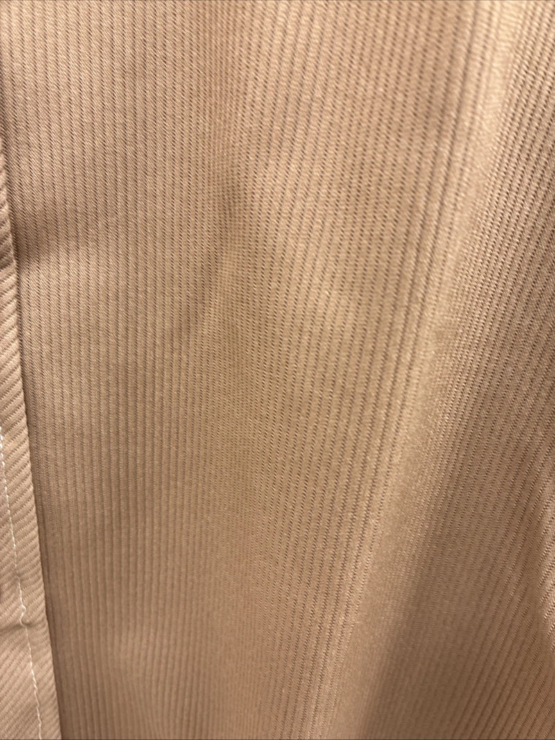 New Men’s Tem Tex Brown Long Sleeve Pearl Snap 17 X 34 XL O-79