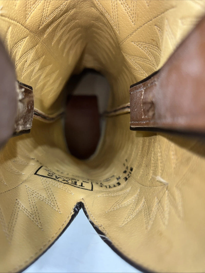 New Women’s Brown Texas Brand Cowboy Boots. 4501 6.5 6 1/2 M. 19-108