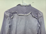 New Kids Kid Kountry Purple Designed Long Sleeve Pearl Snap Size 10 YY-57