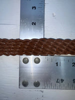 New Brown Genuine Leather Braided 32” Belt #02/4700 JJ-98