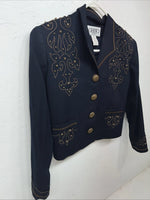 New Women’s Navy BMW Designs Short Jacket Medium #85878 WW-18