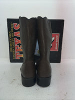 New Men’s Brown Texas Brand Cowboy Boots. 8311 10.5 10 1/2 D. 7-113