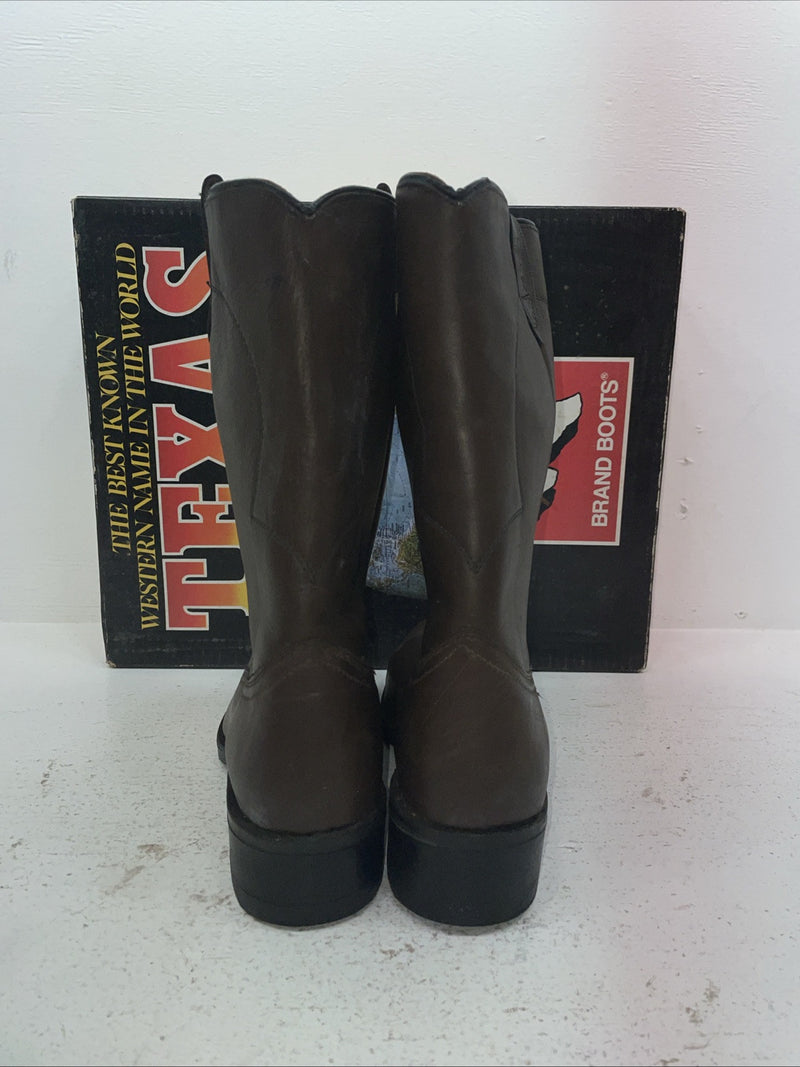 New Men’s Brown Texas Brand Cowboy Boots. 8311 10.5 10 1/2 D. 7-113