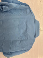 New Men’s ELY Cattleman Blue Simple Short Sleeve Pearl Snap 16.5 Large M-50