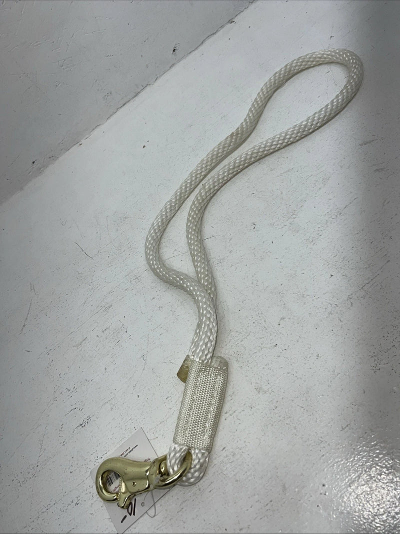 New Tough 1 White 4” Poly Draft Lead Rope #51-3010 M-508