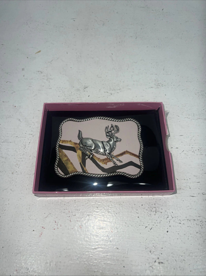 New Women’s Nocona Pink Deer Belt Buckle. 37102 A-117