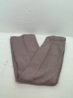 New Vintage Red And White Checkered Lee Polyester Pants #2600362 SS-84