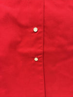 New Women’s Cumberland Red Blue Short Sleeve Pearl Snap Medium MM-111