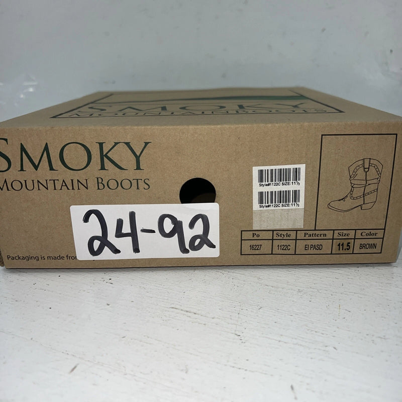New Children’s Brown Smoky Mountain Cowboy Boots. 1122C 11.5 11 1/2 . 24-92
