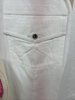 New Women’s Cumberland White Gem Long Sleeve Pearl Snap 2XL GG-43
