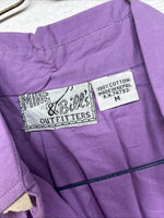 New Women’s Mine & Buklnpurple Long Sleeve Button Up Size Medium 3B-7 