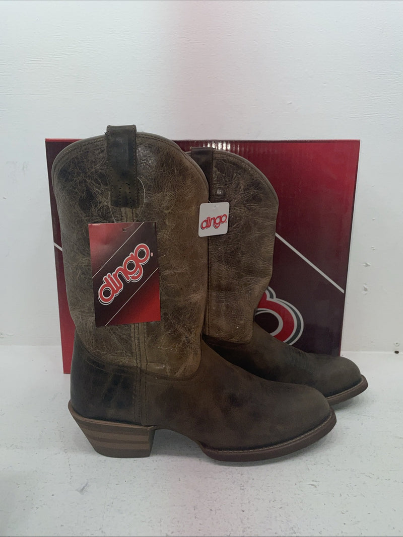New Men’s Brown Dingo Cowboy Boots. 5771 9.5 9 1/2 E W. 6-109