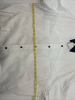 New Men’s Cowboy Threads White Black Long Sleeve Button Up Large V-98