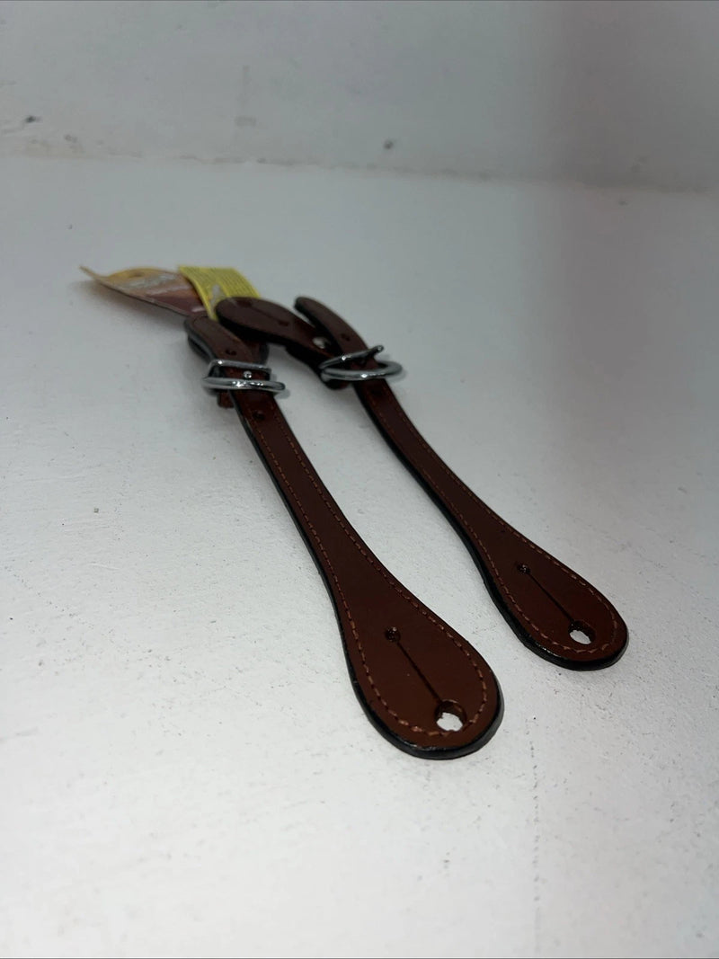 New Tough 1 Brown Leather Spur Straps #78-3643 3C-24