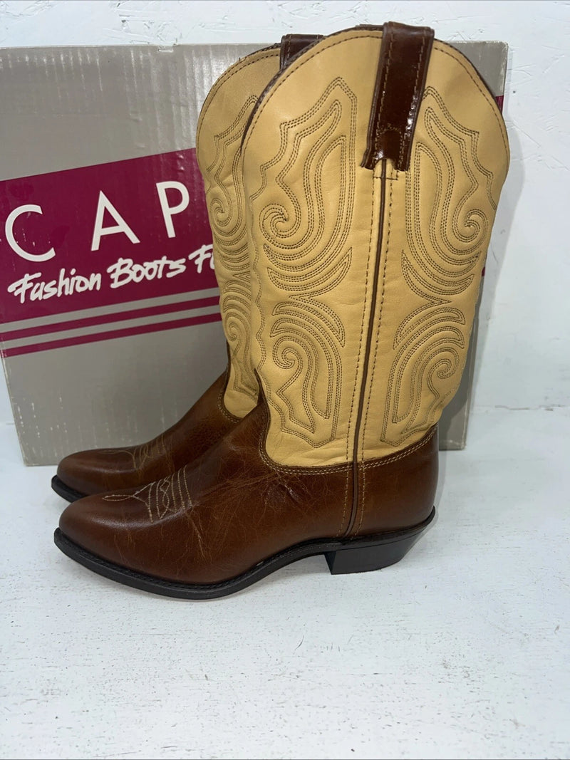 New Women’s Brown Capezio Cowboy Boots. L 224 6.5 6 1/2 M. 19-81
