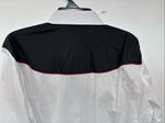 New Women’s Country Charmers White Flame Long Sleeve Pearl Snap XL II-63