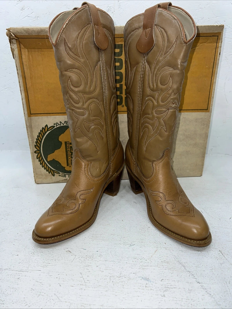 New Women’s Brown Texas Brand Cowboy Boots. 4911 7.5 7 1/2 M. 17-33