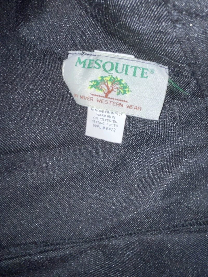New Vintage Black Mesquite Polyester Pants VV-49