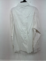 New Women’s Cumberland White Gem Long Sleeve Pearl Snap 2XL LL-82