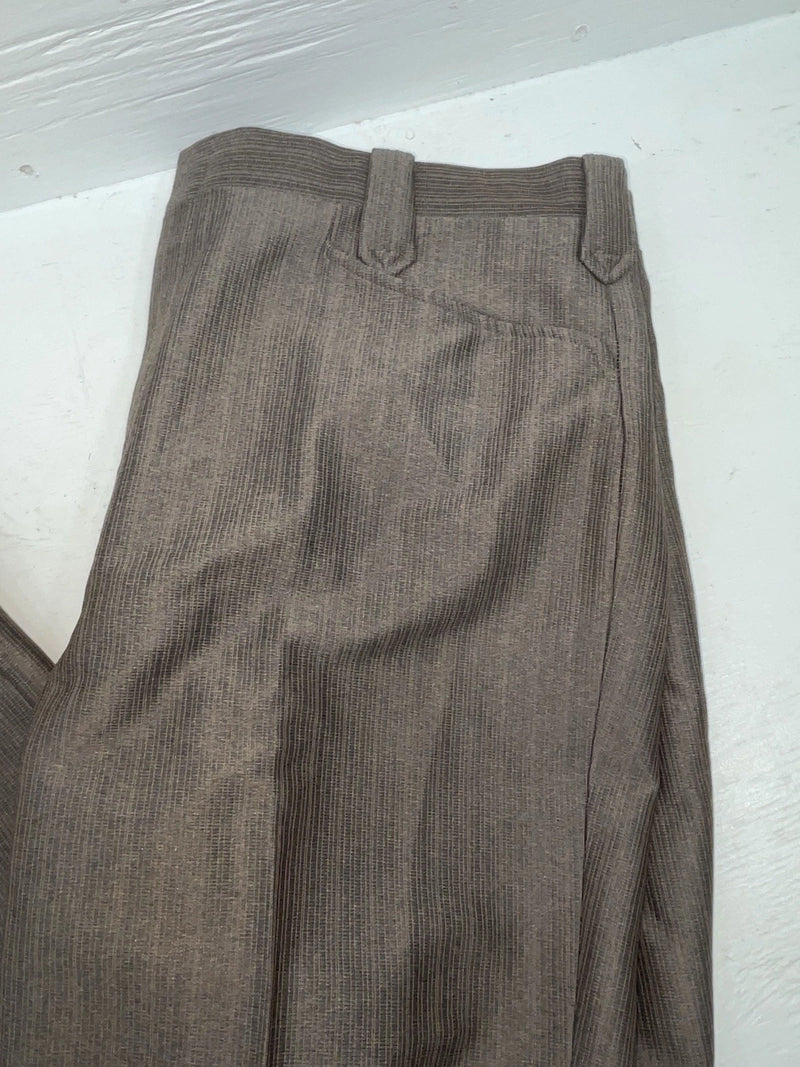 New Vintage Brown Circle S Polyester Pants #CS2991 XX-83