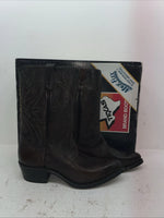 New Men’s Brown Texas Brand Cowboy Boots. 6611 10.5 10 1/2 D. 7-92