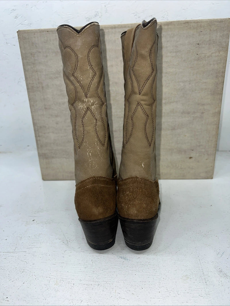 New Women’s Brown/tan Texas Brand Cowboy Boots. F401 6 M. 20-115