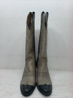 New Youth Gray Texas Brand Cowboy Boots. 4902 5 M. 2-161