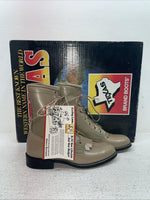 New Youth Tan Lace Up Texas Brand Cowboy Boots. 4498 5.5 5 1/2 M. 22-117