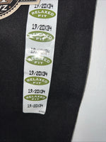 New Mens Cowboy Cut Black Wrangler Relaxed Fit Denim Jeans. 19/20x34 G-10