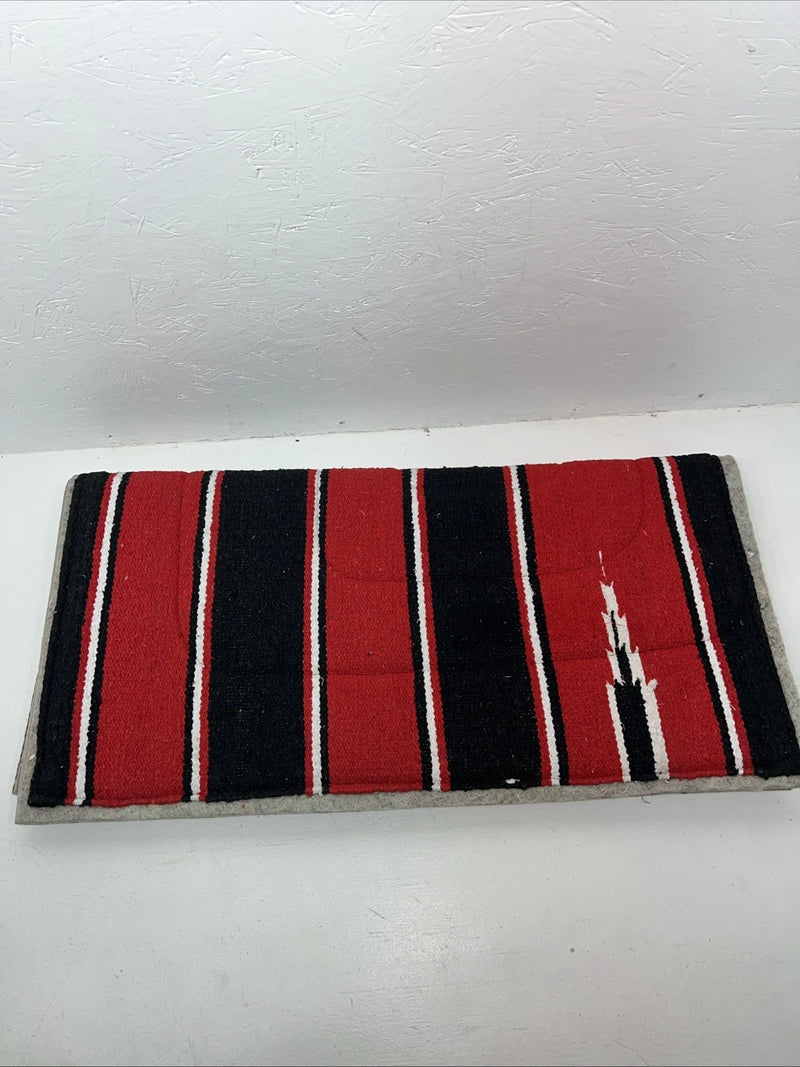 New ABetta Red Plaid Navajo Felt Saddle Pad 32x32 #12217 Pad-21