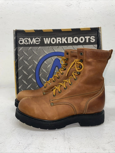New Women’s Brown Acme Cowboy Boots. 9077 7.5 7 1/2 E W. 17-19