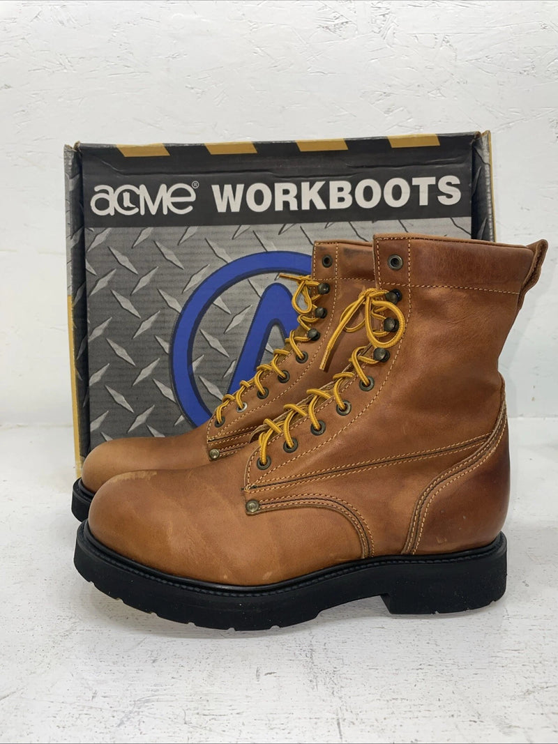 New Women’s Brown Acme Cowboy Boots. 9077 7.5 7 1/2 E W. 17-19