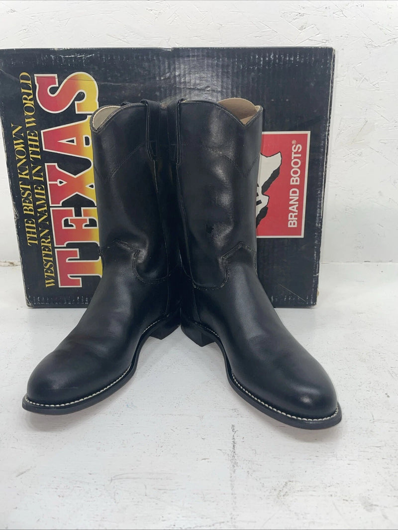 New Women’s Black Texas Brand Cowboy Boots. 4400 7 M. 18-20