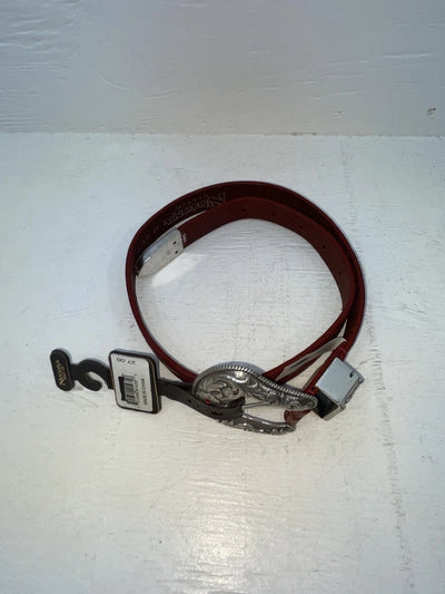 New Red Genuine Leather Nocona Stitched 28” Belt #N3418004 NN-42