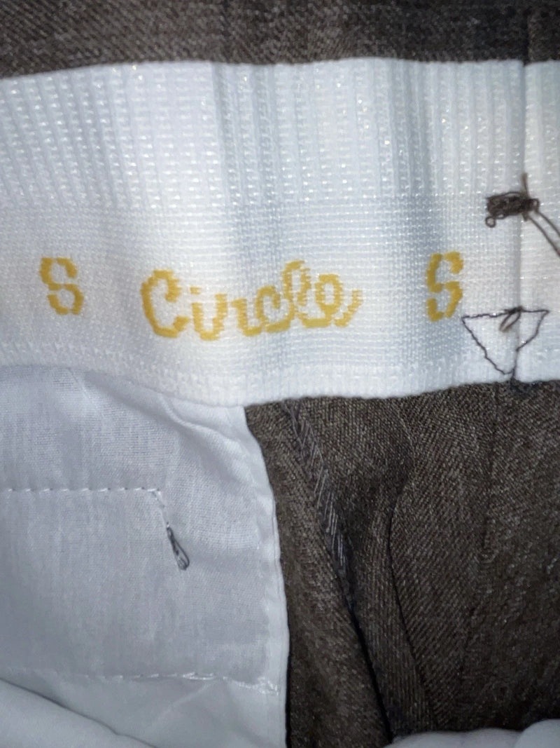 New Vintage Brown Circle S Polyester Pants #CP4776 XX-89