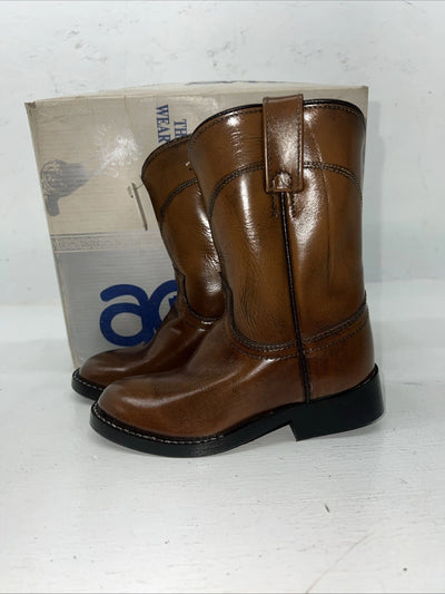 New Children’s Brown Acme Cowboy Boots. 03124 9.5 9 1/2 D 24-23