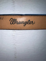 New Black Genuine Leather Wrangler 28” Belt #4820 JJ-129