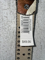 New Cow Print Genuine Leather Blazin Roxx Bling M Belt #N3510602 Z-23