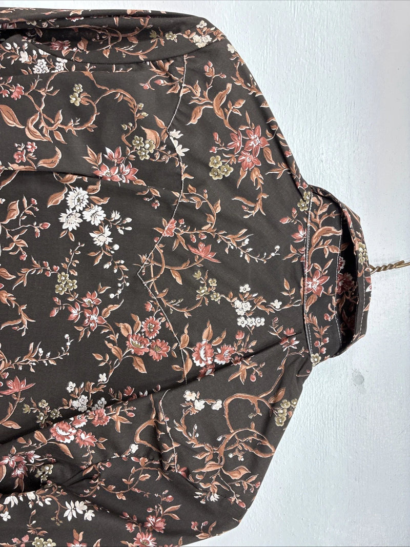 New Women’s Dickson Jenkins Floral Long Sleeve Pearl Snap Size 36 MM-49
