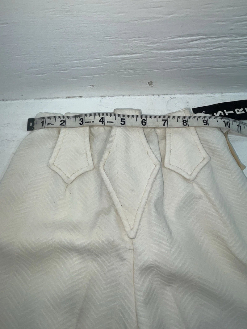 New Vintage White Panhandle Slim Polyester Pants #1534 3A-62