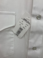 New Men’s White Horse White Simple Long Sleeve Pearl Snap Medium K-42